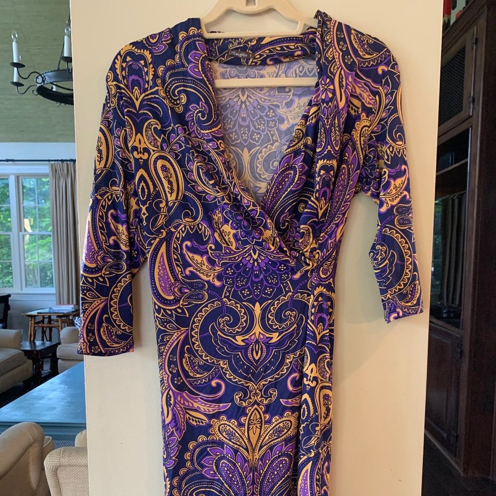 Paisley Colorful Fitted Dress